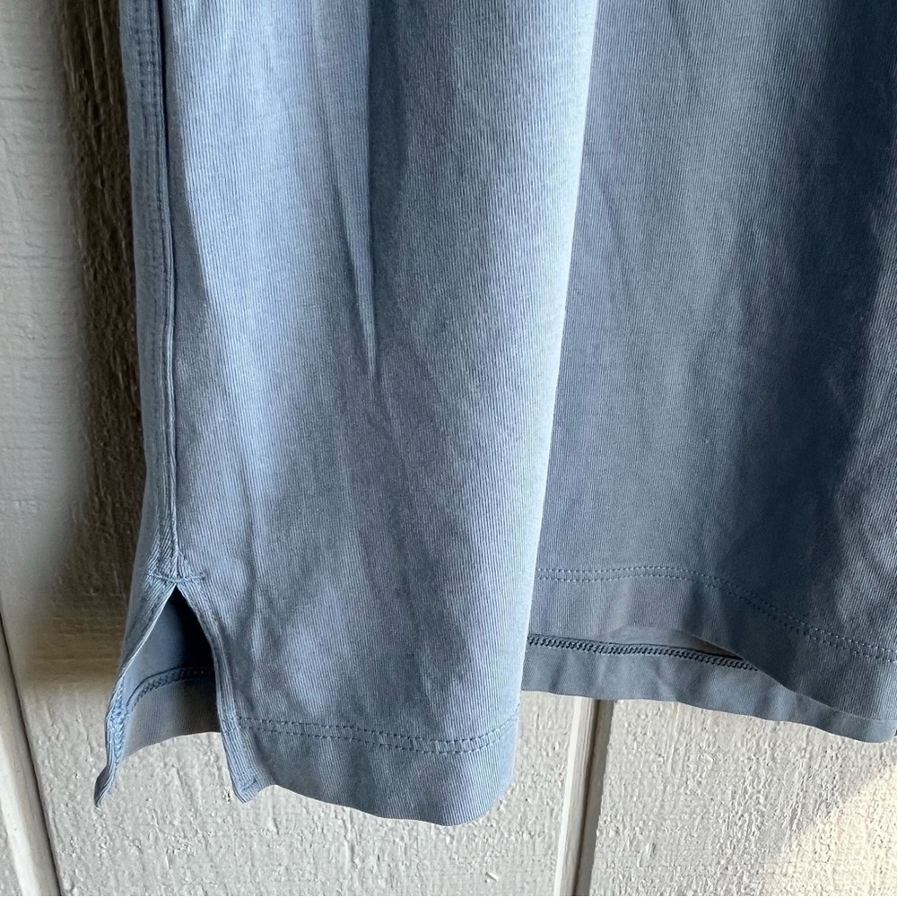 Lululemon Pima Cotton Day Tripper Dress in Chambray Blue Size 6 - Picture 4 of 8